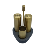 Üçgen tuzluk seti(PVD Altın)